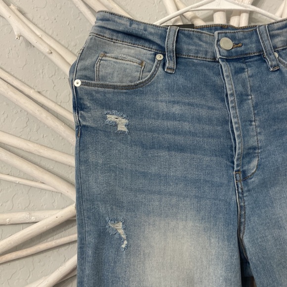 Blank NYC The Baxter Ripped High Waisted Ribcage Straight Leg Jeans size 28 - Picture 4 of 13